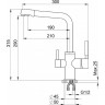 Смеситель GRANULA GR-3015 ХРОМ/АНТИК 3015 XPOM/AHTIK